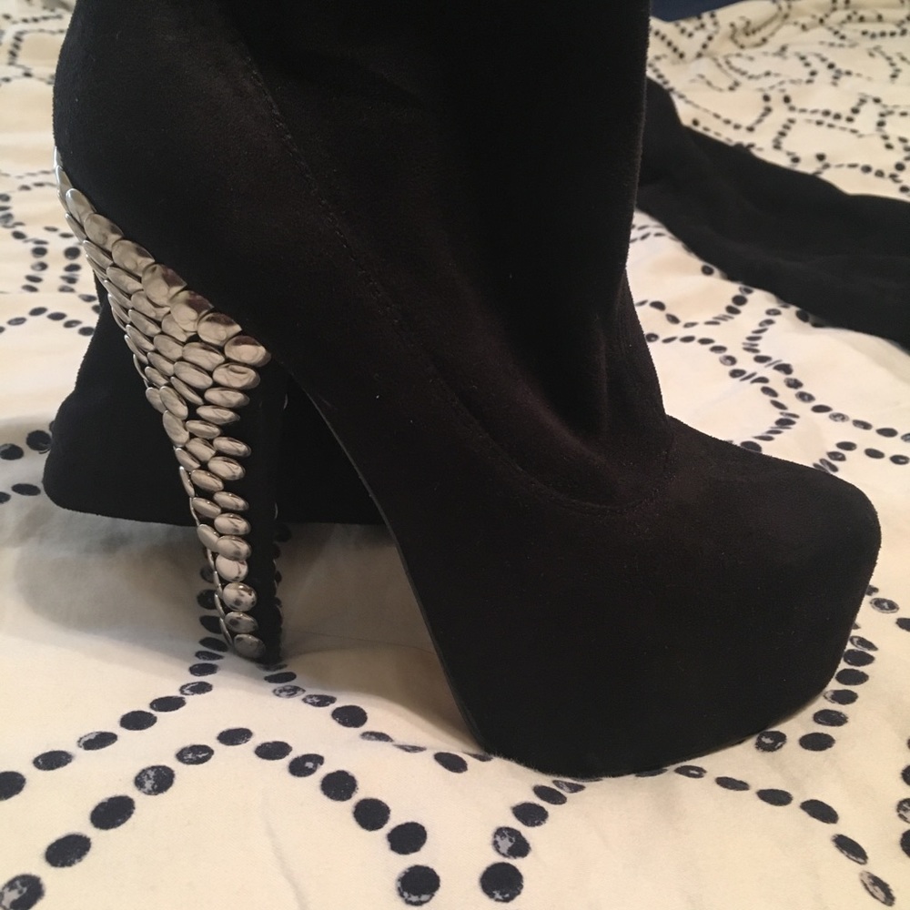 Suede Thigh high boots